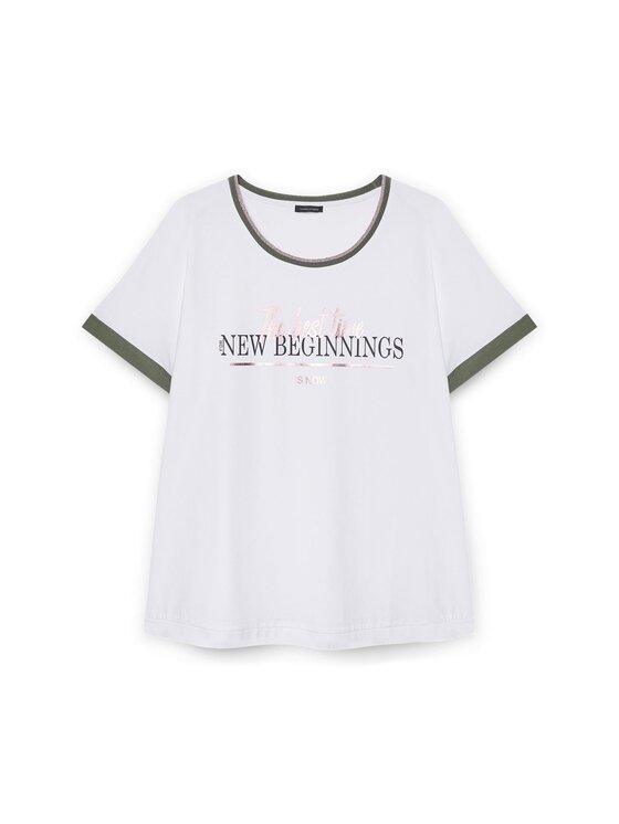 Fiorella Rubino Fiorella Rubino T-Shirt G374L008124N011 Biały Regular Fit