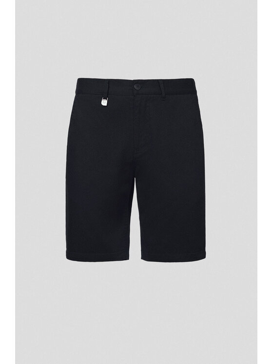 Lancerto Lancerto Szorty materiałowe Vaasa SZO082125000007 Czarny Regular Fit