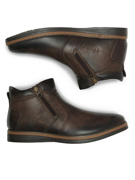Lanetti Lanetti Stiefeletten MBS-CARDIFF-10 Braun