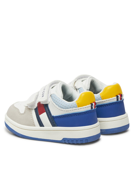 Tommy Hilfiger Tommy Hilfiger Sneakersy Flag Low Cut Velcro Sneaker T1X9-33844-1269 M Biały