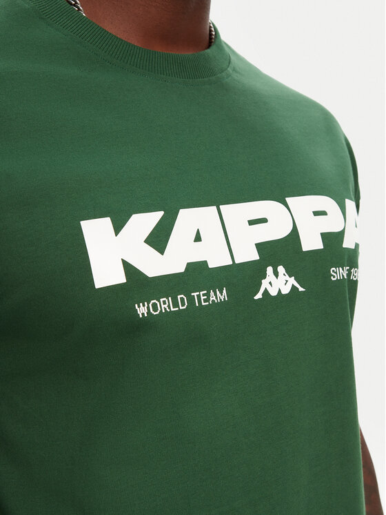 Kappa Kappa T-Shirt Nhisso 351S5MW Zielony Regular Fit