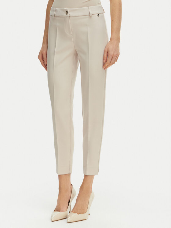 Maryley Maryley Текстилни панталони 26EB52Z/43LA Светлобежов Regular Fit
