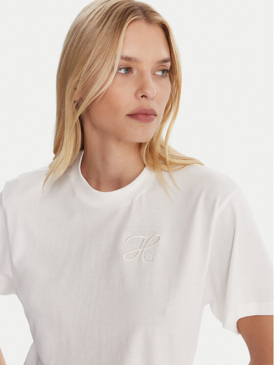 HUGO HUGO T-Shirt Vintage 50550901 Biały Relaxed Fit