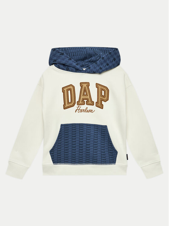 Gap Gap Mikina 890857-00 Écru Relaxed Fit