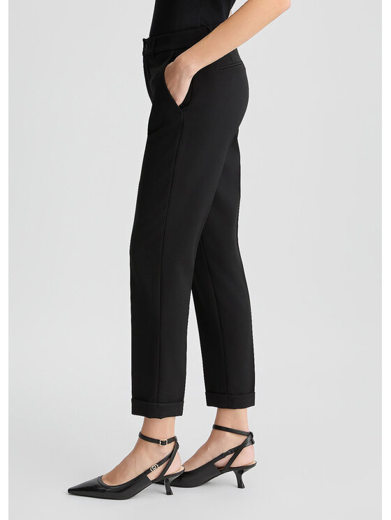 Liu Jo Liu Jo Spodnie materiałowe WXX046TS89622222 Czarny Regular Fit
