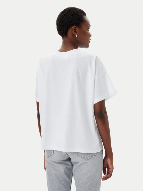 ViCOLO ViCOLO Majica UD0005 Bela Relaxed Fit