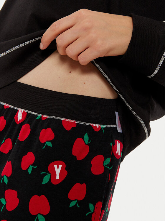 DKNY DKNY Pyžamo YI90025 Černá Regular Fit