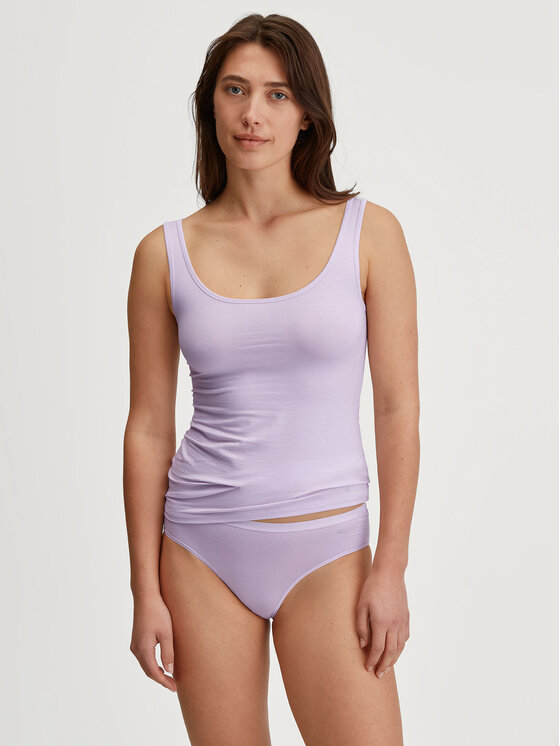Calida Calida Koszulka piżamowa 12175 Fioletowy Slim Fit
