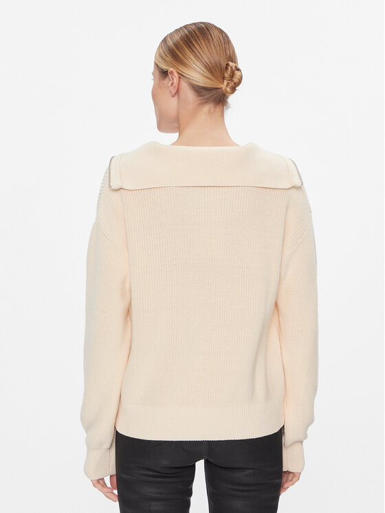 Tommy Hilfiger Tommy Hilfiger Пуловер Co Cardi Stitch 1/2 Zip Swt WW0WW42420 Жълт Regular Fit