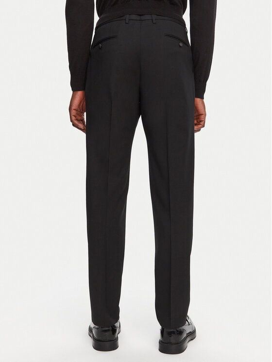 Dolce&Gabbana Dolce&Gabbana Medžiaginės kelnės GY6UET FU27J N0000 Juoda Regular Fit