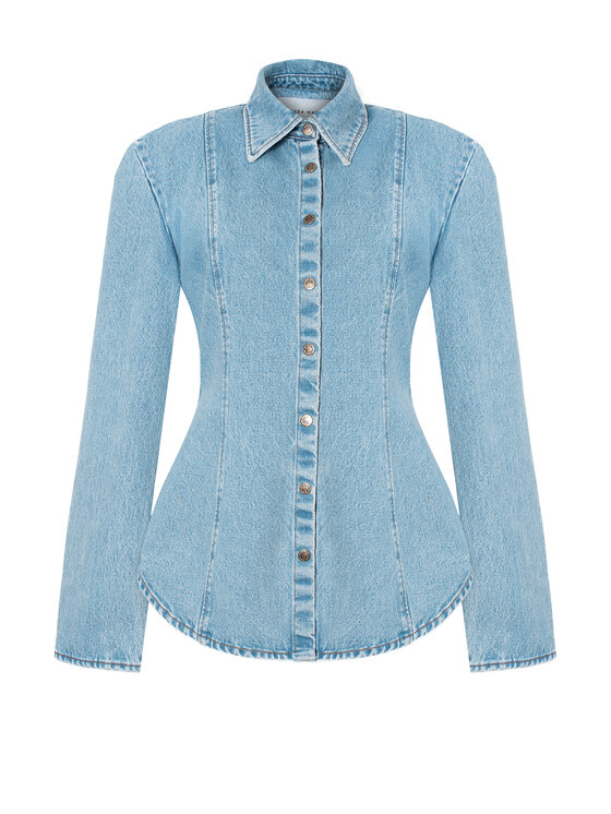 Magda Matyja Magda Matyja Koszula jeansowa MADISON SHIRT Niebieski Fitted Fit