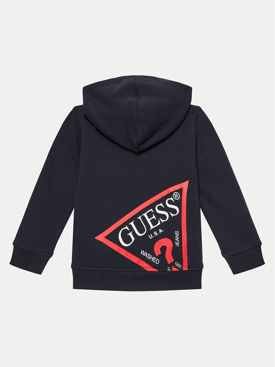 Guess Guess Bluză N3YQ07 KAUG0 Bleumarin Regular Fit