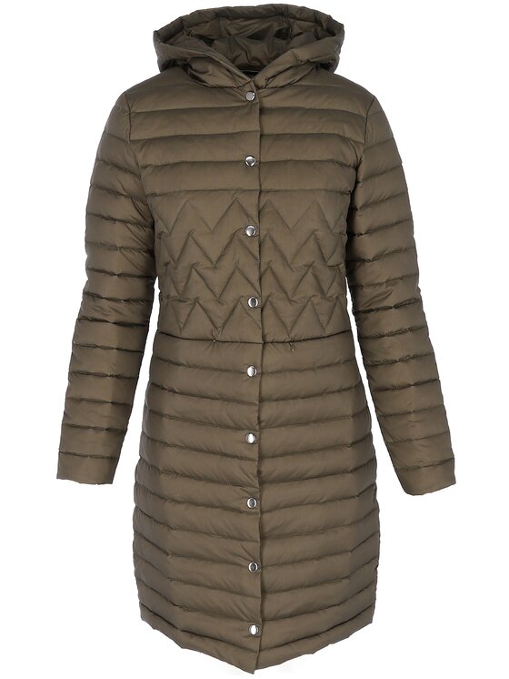 Perso Perso Kurtka damska BLH919013FX Khaki Regular Fit