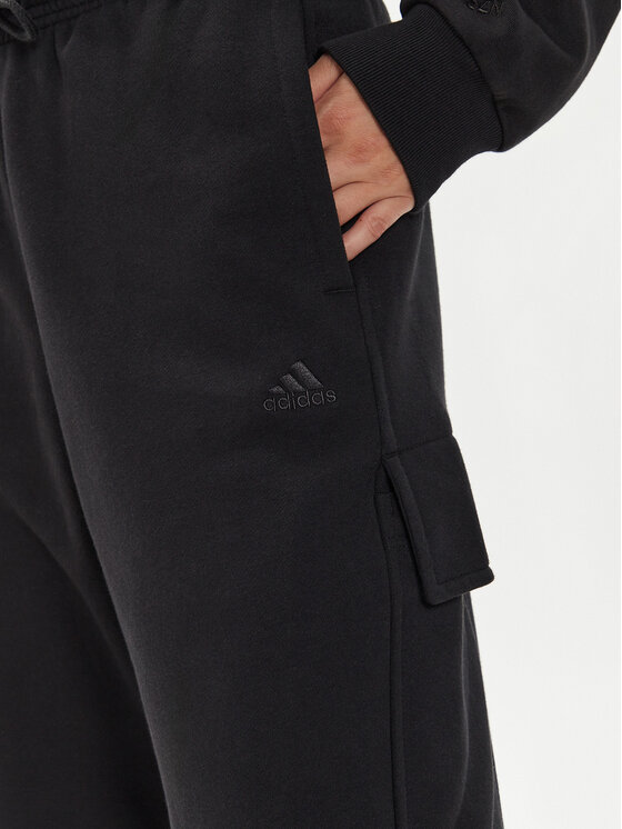adidas adidas Sportinės kelnės ALL SZN Fleece Cargo IW1215 Juoda Loose Fit