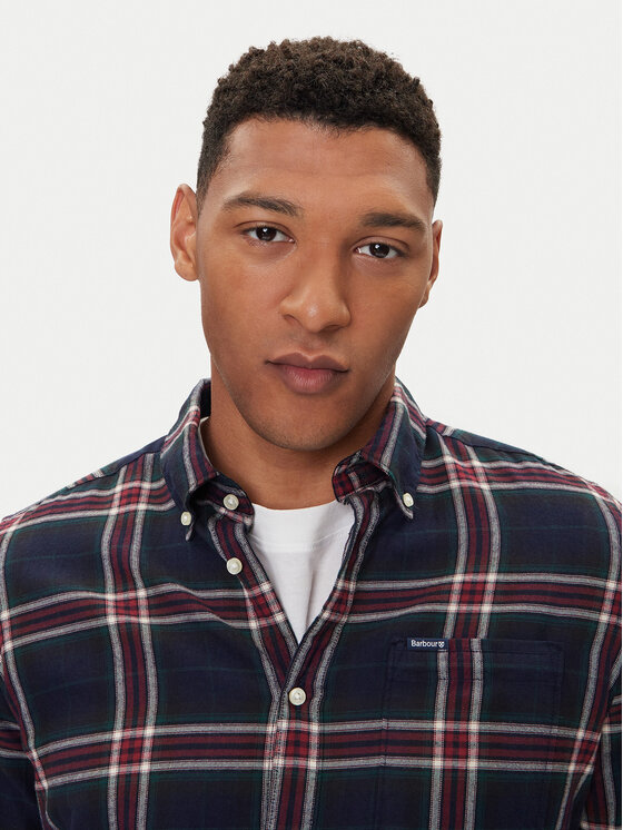 Barbour Barbour Košeľa Crossfell MSH4995BL53 Tmavomodrá Tailored Fit