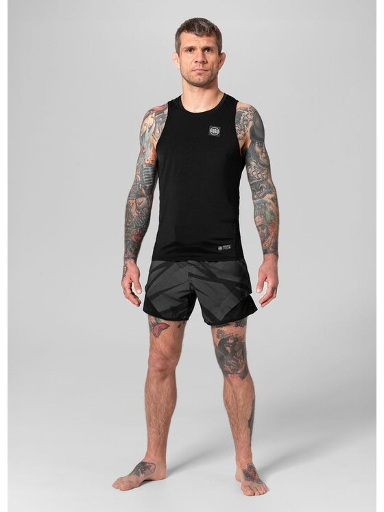 PITBULL PITBULL Tank top Tank Czarny Regular Fit