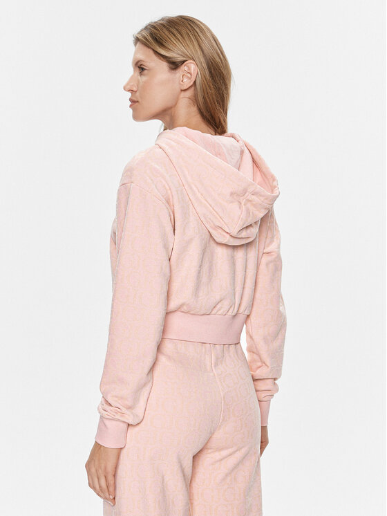 Guess Guess Felpa Gj Logo V4RQ14 KC2W0 Rosa Regular Fit