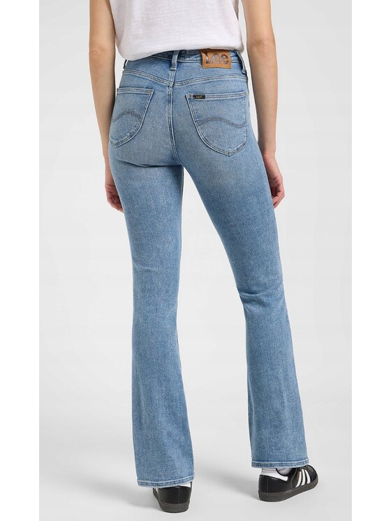 Lee Lee Jeansy Breese Boot Niebieski Bootcut Fit