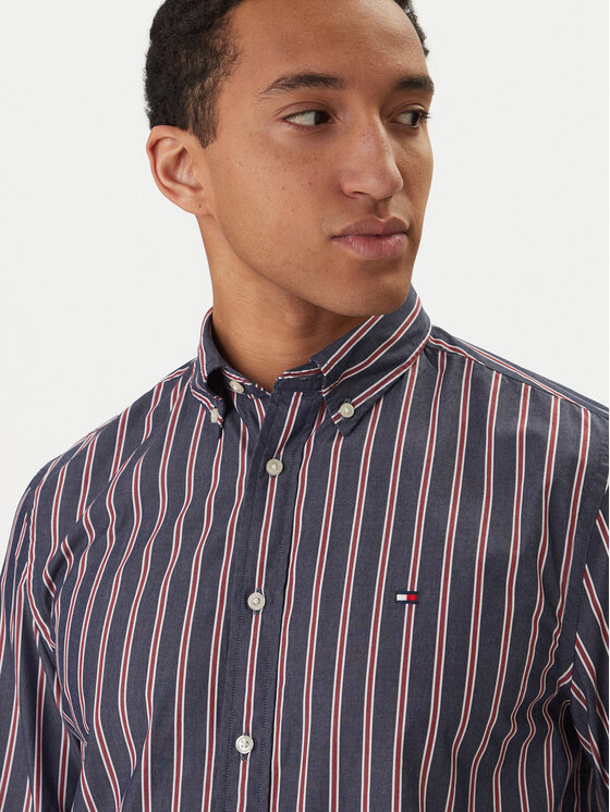 Tommy Hilfiger Tommy Hilfiger Koszula MW0MW42441 Granatowy Regular Fit