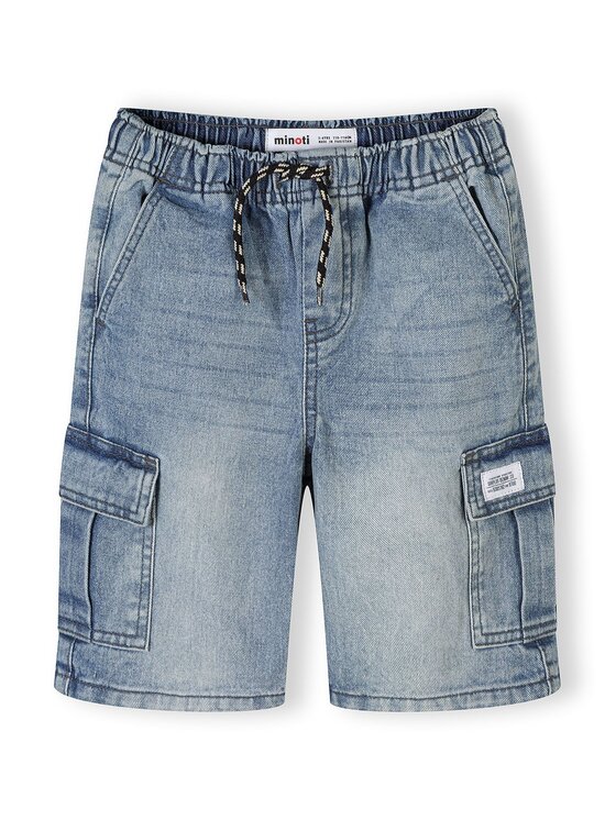 minoti minoti Szorty jeansowe 29SHORT251 Granatowy Regular Fit