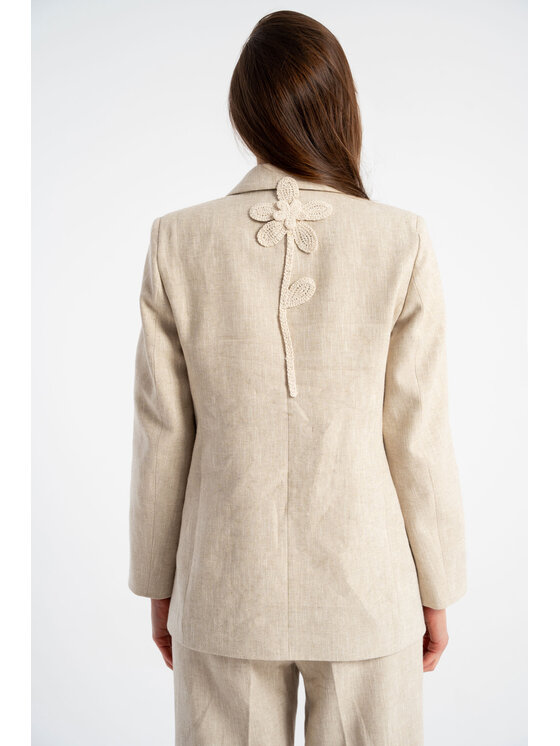 CLICK CLICK Σακάκι 70-904 Μπεζ Comfortable Fit