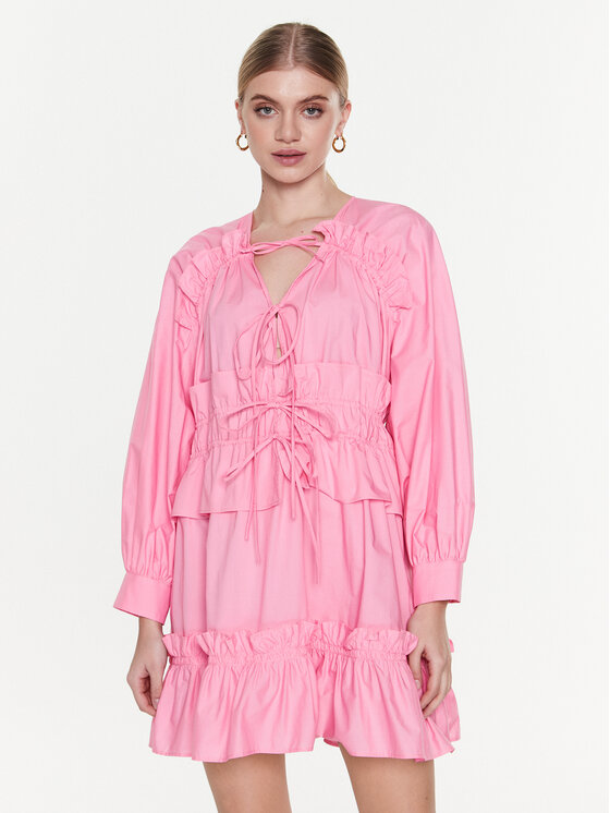 MSGM Robe de jour 3441MDA03 237125 Rose Regular Fit