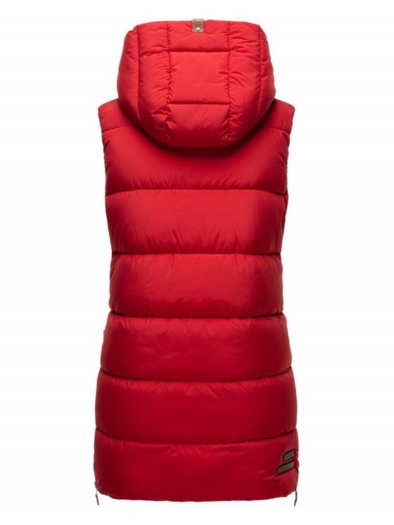 Navahoo Navahoo Bezrękawnik Madilynaa Czerwony Casual Fit
