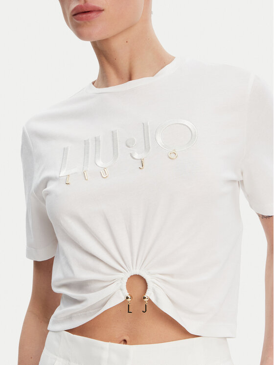Liu Jo Liu Jo T-krekls WA5139 JS923 Balts Regular Fit