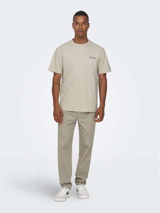 Only & Sons Only & Sons Majica 22026424 Bež Relaxed Fit