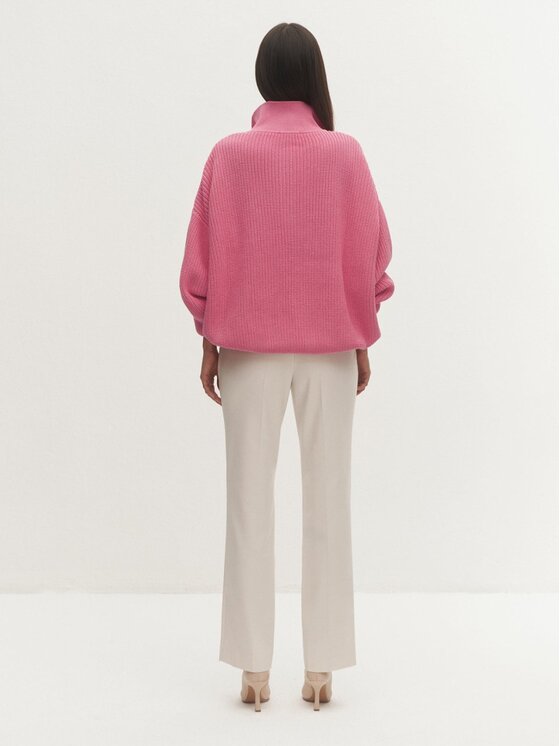 Le Collet Le Collet Sweter ZURI Różowy Oversize