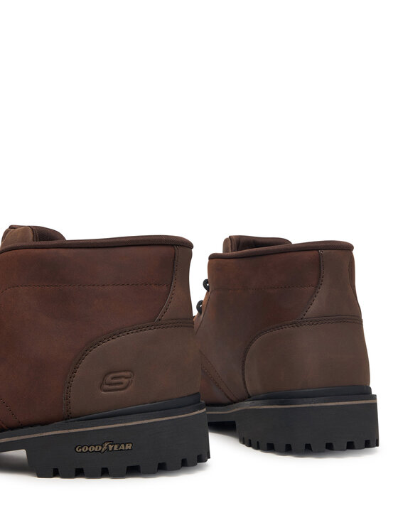 Skechers Skechers Зимни обувки Quintero - Damien 205903/DKBR Кафяв