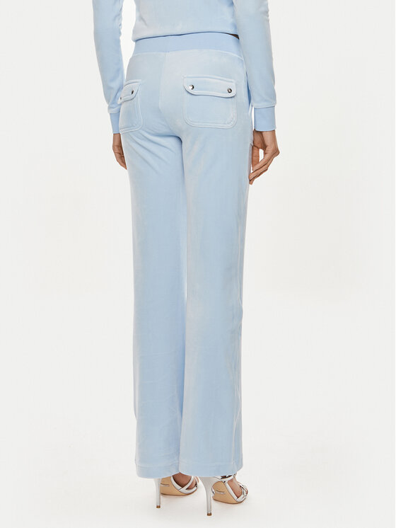 Juicy Couture Juicy Couture Spodnie dresowe Del Ray JCAP180 Niebieski Straight Fit