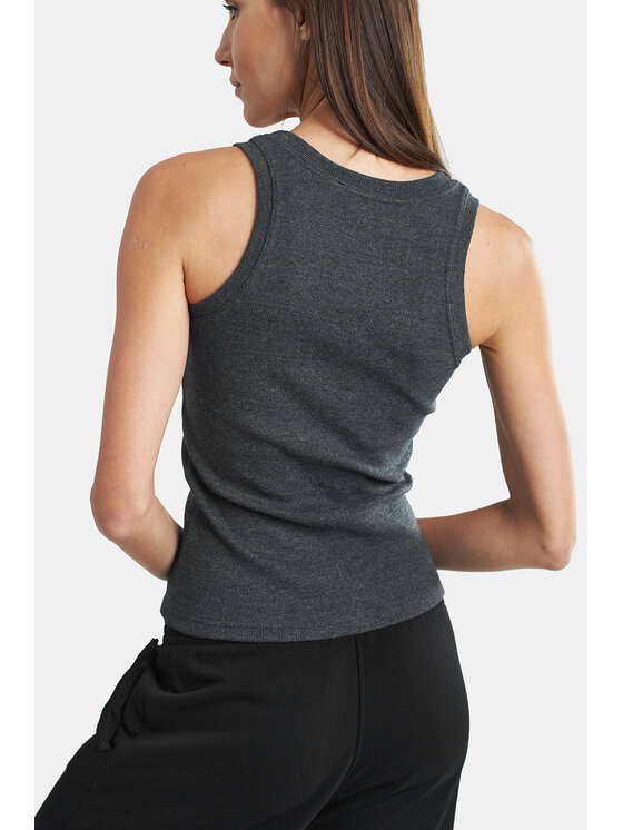 MANDRAGORA MANDRAGORA Top karo Szary Flexible Fit