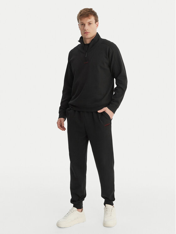 HUGO HUGO Pulóver Atlas 50557016 Fekete Regular Fit