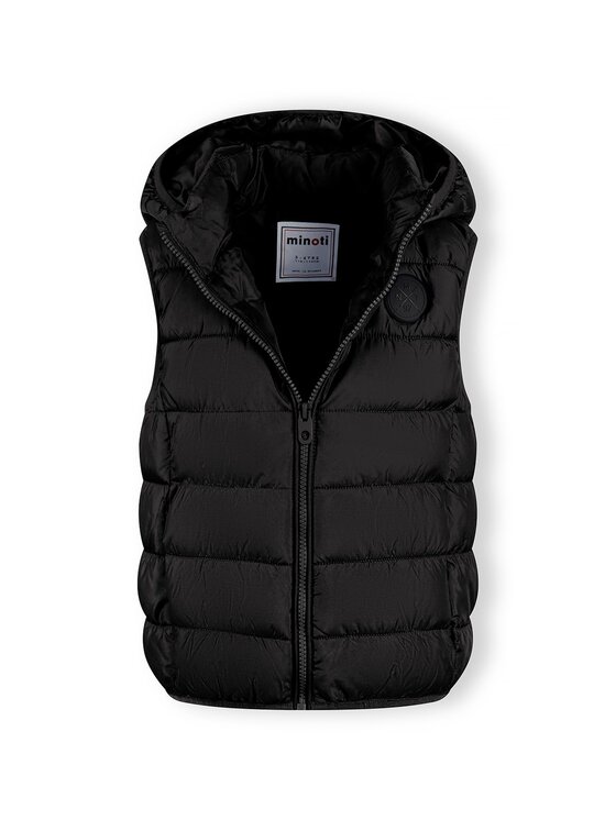 minoti minoti Kamizelka 17GILET 6 Czarny Regular Fit