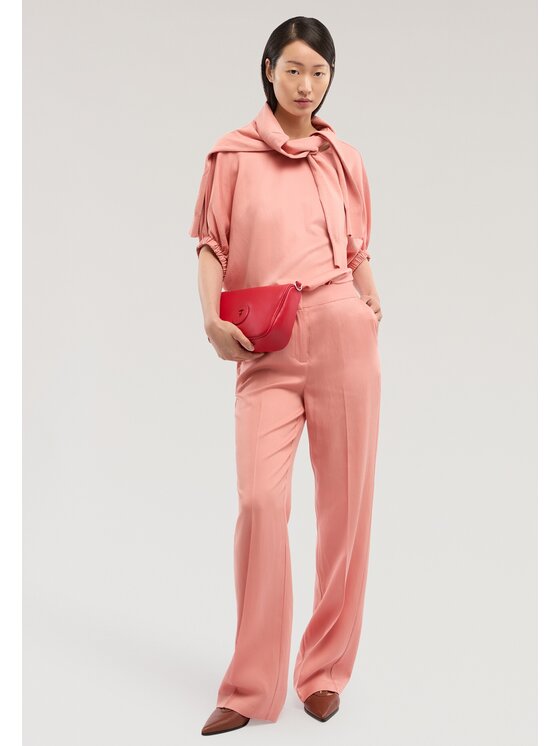 Trussardi Trussardi Spodnie materiałowe P269A202388N019 Różowy Over Fit