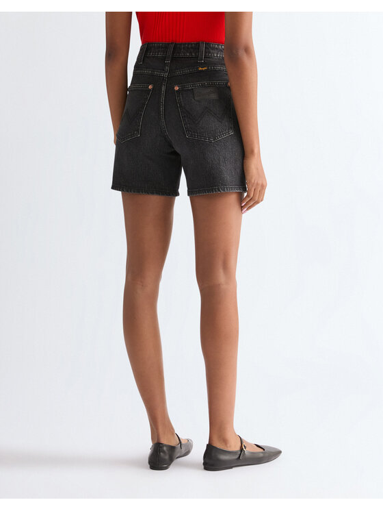 Wrangler Wrangler Szorty jeansowe COWBOY SHORT 5 INCH Szary Loose Fit
