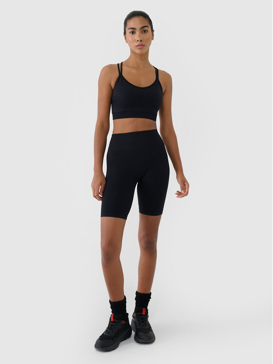4F 4F Szorty sportowe MULTI ACTIVE Czarny Slim Fit