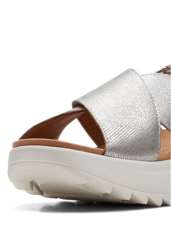 Clarks Clarks Sandale DashLite Wish 26171951 Srebrna