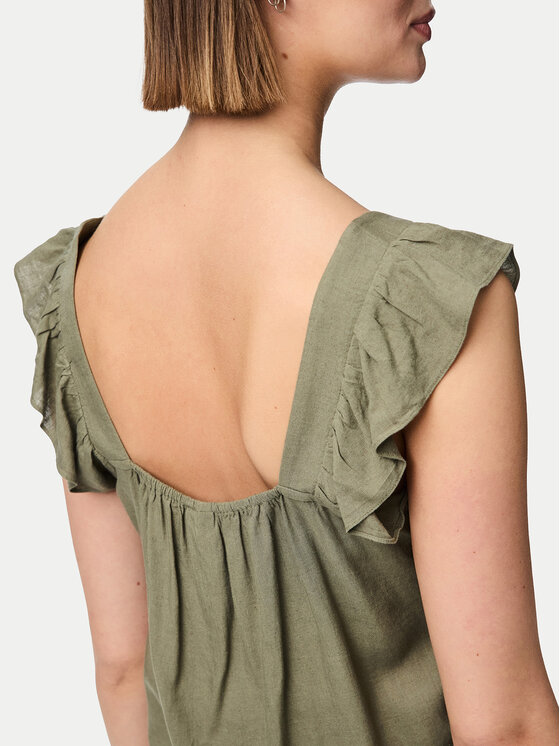 Pieces Pieces Блуза Pia 17154740 Зелен Regular Fit