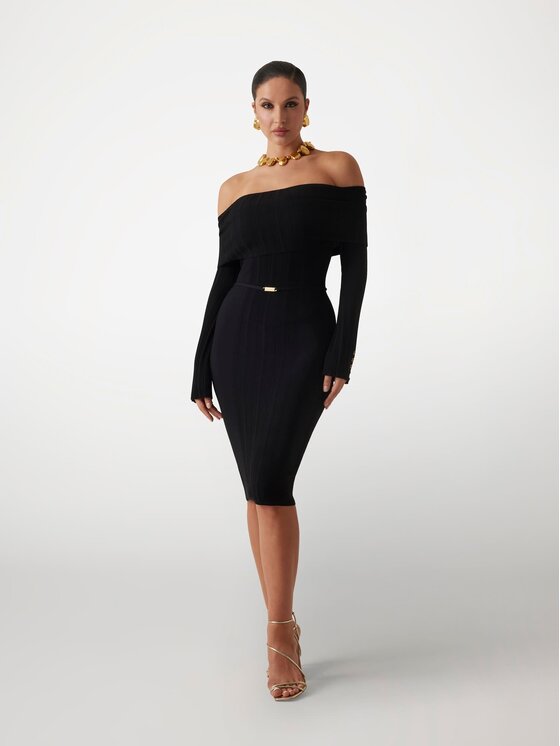 Guess Guess Sukienka 171973 Czarny Classic Fit