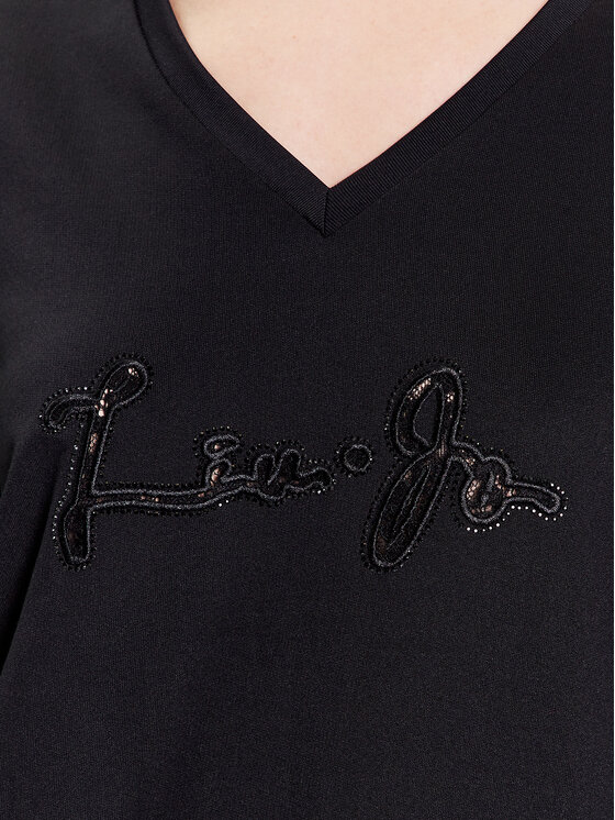 Liu Jo Sport Liu Jo Sport Μπλουζάκι TA3216 F0869 Μαύρο Regular Fit