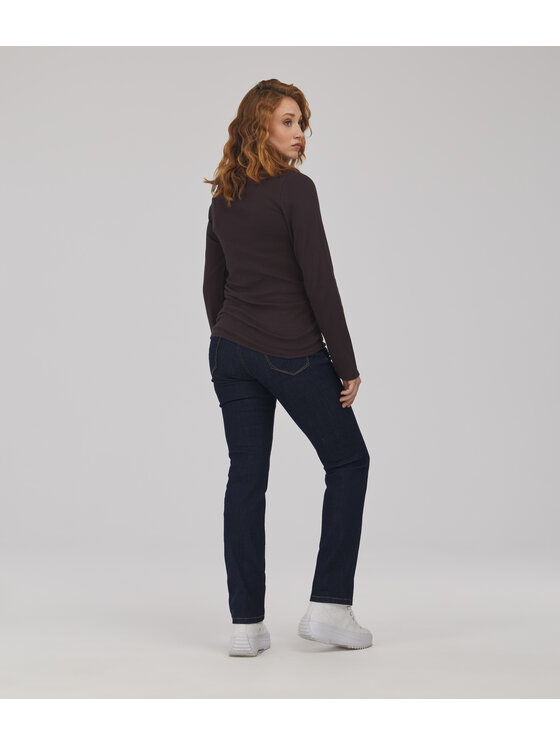 Lee Cooper Lee Cooper T-Shirt MICHELLE Brązowy ciemny Slim Fit