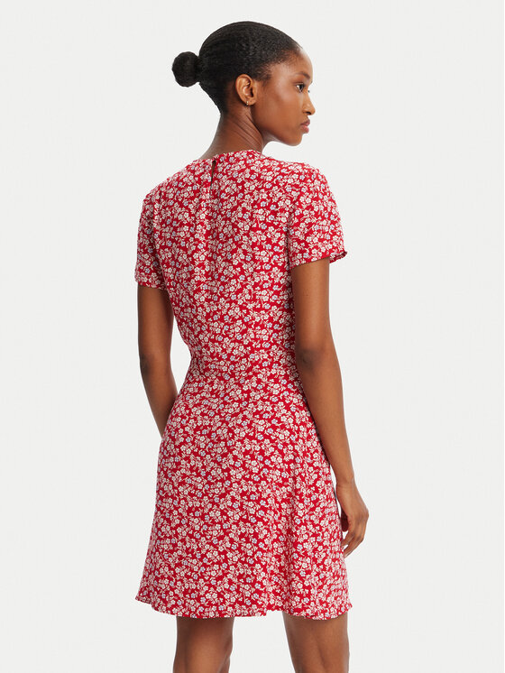 Tommy Jeans Tommy Jeans Rochie de zi DW0DW21120 Roșu Regular Fit