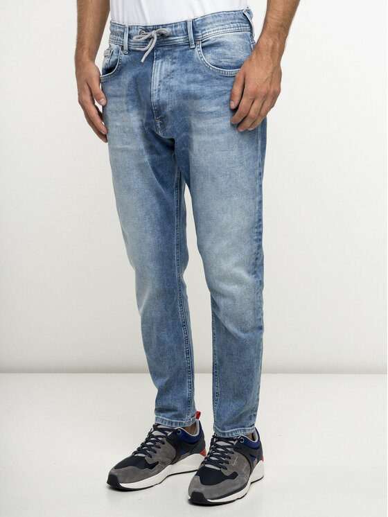 Pepe Jeans Jeansy Johnson PM204385 Modr Relaxed Fit Modivo.cz