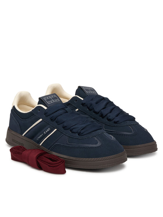 Tommy Jeans Tommy Jeans Sneakersy The Greenwich Edge Suede EN0EN02924 Granatowy