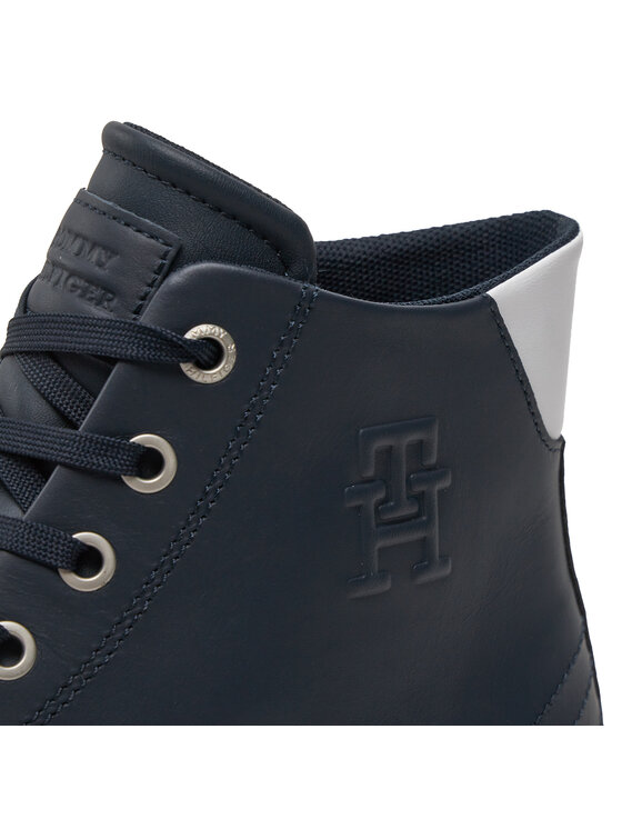 Tommy Hilfiger Tommy Hilfiger Snīkeri Th Hi Vulc Street Lth Ess FM0FM04897 Zils