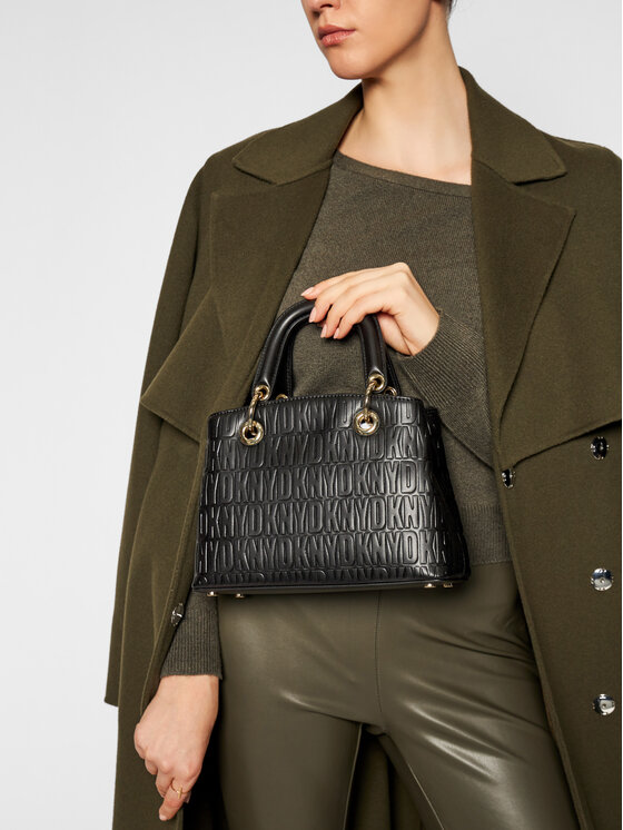 DKNY DKNY Дамска чанта Toni Sm Satchel R04DVL50 Черен