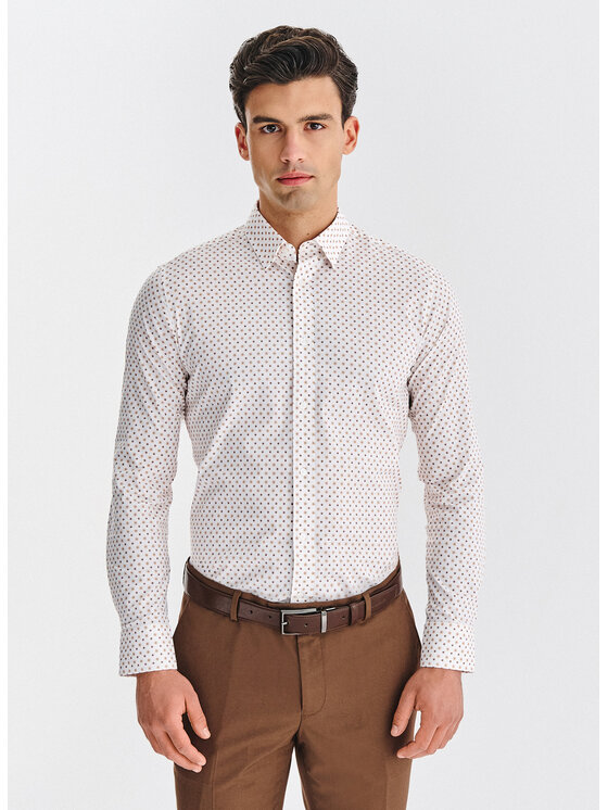 Pako Lorente Pako Lorente Koszula P25WF-1X-057 Biały Slim Fit