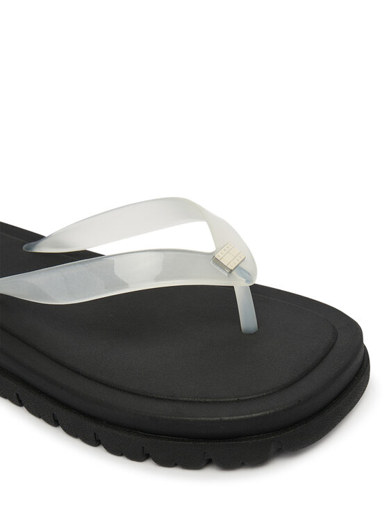 Tommy Jeans Tommy Jeans Джапанки Tjw Cleated Jelly Summer Sandal EN0EN02954 Бял